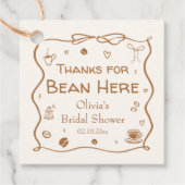 ラブ イズ ブリュイング ブライダルシャワーのお礼 フェイバータグ (正面)