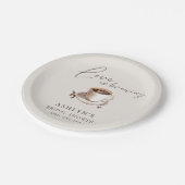 ラブ イズ ブリュイング ブライダル シャワー ペーパー プレート (アングル)