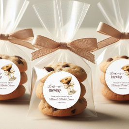 ラブ イズ ブリュイング ボウ エスプレッソ マーティニ ウェディング シャワーのお知らせ ラウンドシール