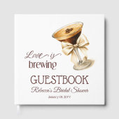 ラブ イズ ブリュイング ボウ エスプレッソ マーティニ  ブライダル シャワー ゲストブック (正面)