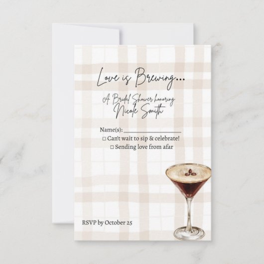 ラブ イズ ブリュイング レスポンス カード (正面)