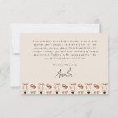 ラブ イズ ブリューピング エスプレッソ マティーニ ブライダル シャワー サンキューカード (裏面)