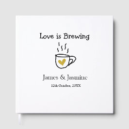 ラブ イズ ブリューピング カップル 名前 ゴールド ハート ゲストブック