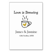 ラブ イズ ブリューピング カップル 名前 ゴールド ハート テーブルナンバー (裏面)