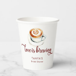 ラブ イズ ブリューピング コーヒー ブライダル シャワー スクリプト 紙コップ