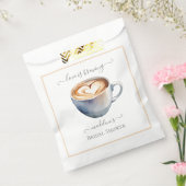 ラブ イズ ブリューピング コーヒー ブライダル シャワー フェイバーバッグ (封をした状態)