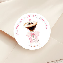 ラブ イズ ブリューピング コーヒー ブライダル シャワー ラウンドシール