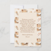 ラブ イズ ブリューミング コーヒー ブライズ シャワー サンキューカード (裏面)