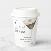 ラブ イズ ブリューリング エスプレッソ マティーニ  ブライズシャワー 紙コップ (正面)
