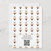 ラブ イズ ブリューリング エスプレッソ マティーニ ブライダル シャワー 招待状 (裏面)