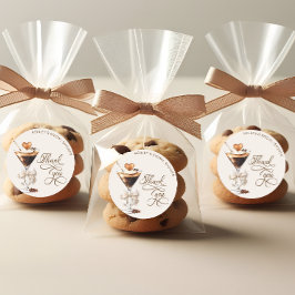 ラブ イズ ブルーイング エスプレッソ マティーニ ブライダル シャワー ラウンドシール