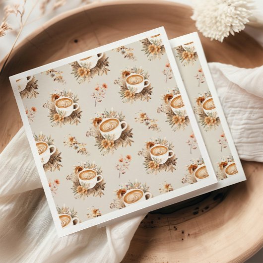 ラブ イズ ブルーイング カフェ 秋のブライダルシャワー スタンダードカクテルナプキン