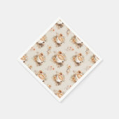 ラブ イズ ブルーイング カフェ 秋のブライダルシャワー スタンダードカクテルナプキン (角)