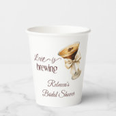 ラブ イズ ブルーイング ボウ エスプレッソ マーティニ ブライダル シャワー 紙コップ (裏面)