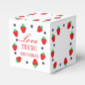 ラブ イズ ベリー スウィート フルーツ ブライダル シャワー フェイバーボックス (正面サイド)