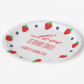ラブ イズ ベリー スウィート フルーツ ブライダル シャワー ペーパープレート (アングル)