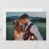 ラブ イズ ペイシャント ウェディング アナウンスメント インビテーション (裏面)