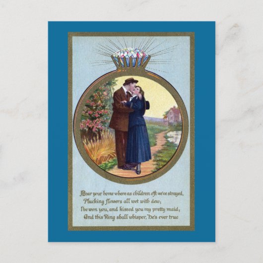 ラブ・イン・ア・リング ヴィンテージ・ロマンス ポストカード (正面)