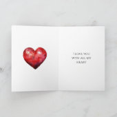 ラブ・イン・ザ・エア・バルーン カード (内部)