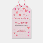 ラブ・イン・ザ・エア バレンタイン ブライダルシャワー ギフトタグ (正面)