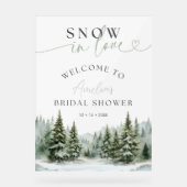 ラブ・イン・ザ・スノー　ウィンター・ブライダルシャワー・サイン アクリルサイン (正面)