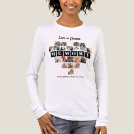 ラブ・イン・フレーム ハート型20枚フォトコラージュ ロマンティック トライブレンドTシャツ