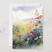 ラブ・イン・ブルームのブライズシャワー 招待状 (裏面)