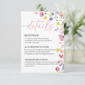 ラブ・イン・ブルーム ウェディング詳細カード エンクロージャーカード (スタンド正面)