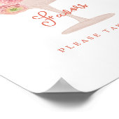 ラブ・イン・ブルーム ガーデン ブライダル シャワー フェイバーズ サイン (角)