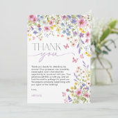 ラブ・イン・ブルーム バタフライ ブライダルシャワー サンキューカード (スタンド正面)