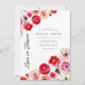 ラブ・イン・ブルーム ブライダルシャワーの招待状 招待状 (正面)