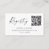 ラブ・イン・ブルーム ブライダルシャワー ギフトレジストリーカード エンクロージャーカード (正面)