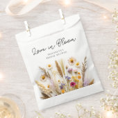 ラブ・イン・ブルーム　ブライダルシャワー フェイバーバッグ (クリップ留めされた状態)