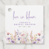 ラブ・イン・ブルーム・リラックマ・ワイルドフラワーズ・ブライダルシャワー フェイバータグ (正面)