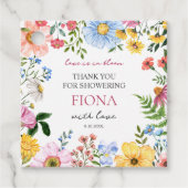 ラブ・イン・ブルーム ワイルドフラワー・ブライダルシャワー ありがとう フェイバータグ (正面)