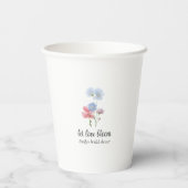 ラブ・イン・ブルーム ワイルドフラワー・ペーパーカップス 紙コップ (裏面)