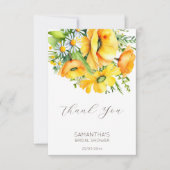 ラブ・イン・ブルーム 春 夏 ウェディングシャワー サンキューカード (正面)