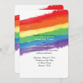 ラブ・ウィンズ・レインボー招待状 招待状 (正面/裏面)