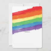 ラブ・ウィンズ・レインボー招待状 招待状 (裏面)