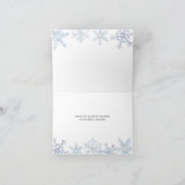 ラブ・ウィンター・スノー ブライダルシャワーフォルダー サンキューカード (内部)