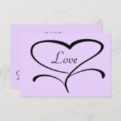 ラブ ウェディング レスポンス カード (正面/裏面)