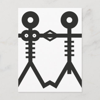 ラブ エターナル スケルトン アイコン 2007 アート ポストカード