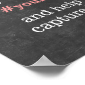 ラブ カメラ ブラックボード インスタグラム ハッシュタグ サイン (角)