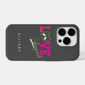 ラブ カラーガード タイポグラフィ iPhoneケース (裏面横)