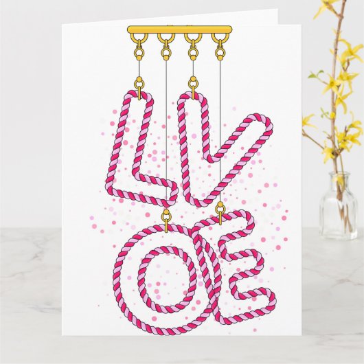 ラブ カード (黄色い花)