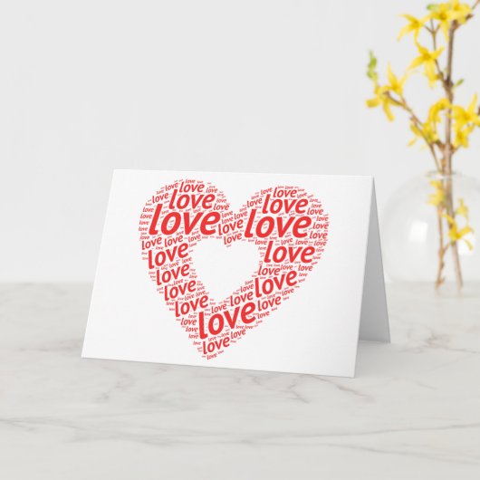 ラブ カード (黄色い花)