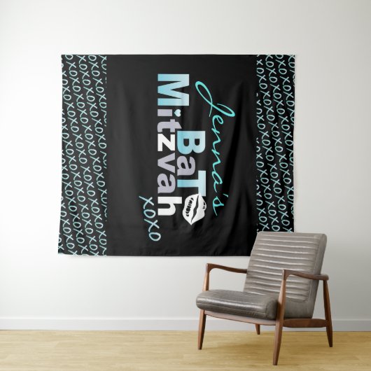 ラブ&キスアクアバルミツワーフォトオペバックドロップ タペストリー (インサイチュ(横))