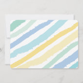 ラブ&キスタイポグラフィ男の赤ちゃん写真誕生 案内状 (裏面)