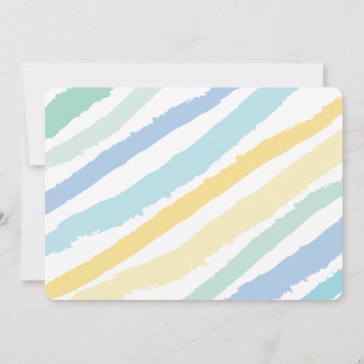 ラブ&キスタイポグラフィ男の赤ちゃん写真誕生 案内状 (裏面)