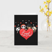 ラブ キャンディ ハート キュート キラー ホラー 映画 アンチ バル カード (黄色い花)